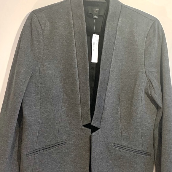 J. Crew Jackets & Blazers - J Crew 365 Open Blazer with Cutouts Charcoal Gray Size 14